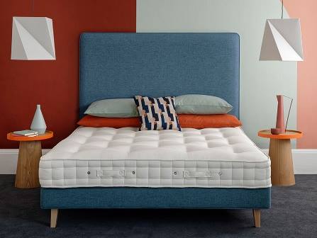 Hypnos Banbury Cotton Comfort Mattress on fabric bedframe